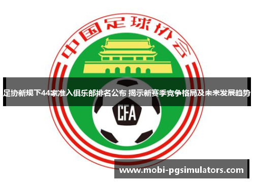 足协新规下44家准入俱乐部排名公布 揭示新赛季竞争格局及未来发展趋势